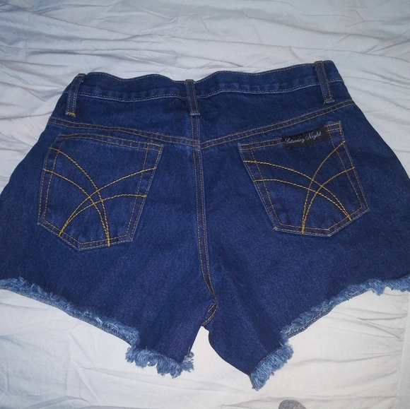 Saturday Night Cut Off Shorts - Picture 3 of 4
